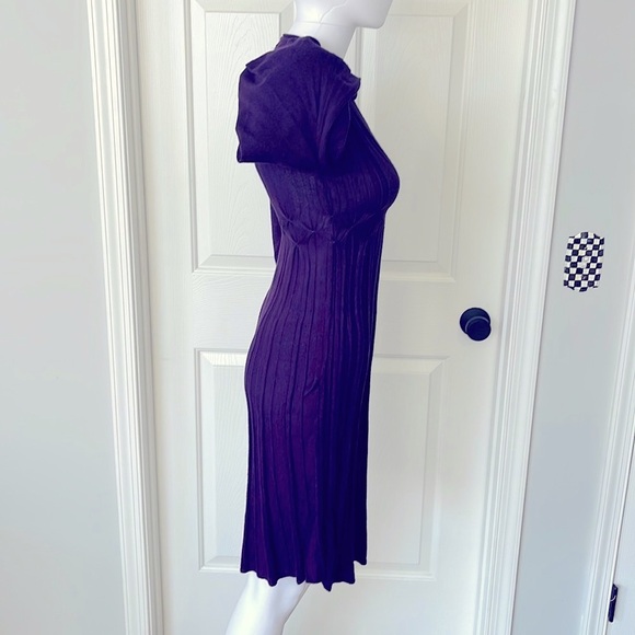 Excellent Condition Max Studio Purple Sweater Mini Dress-XS - Picture 3 of 10